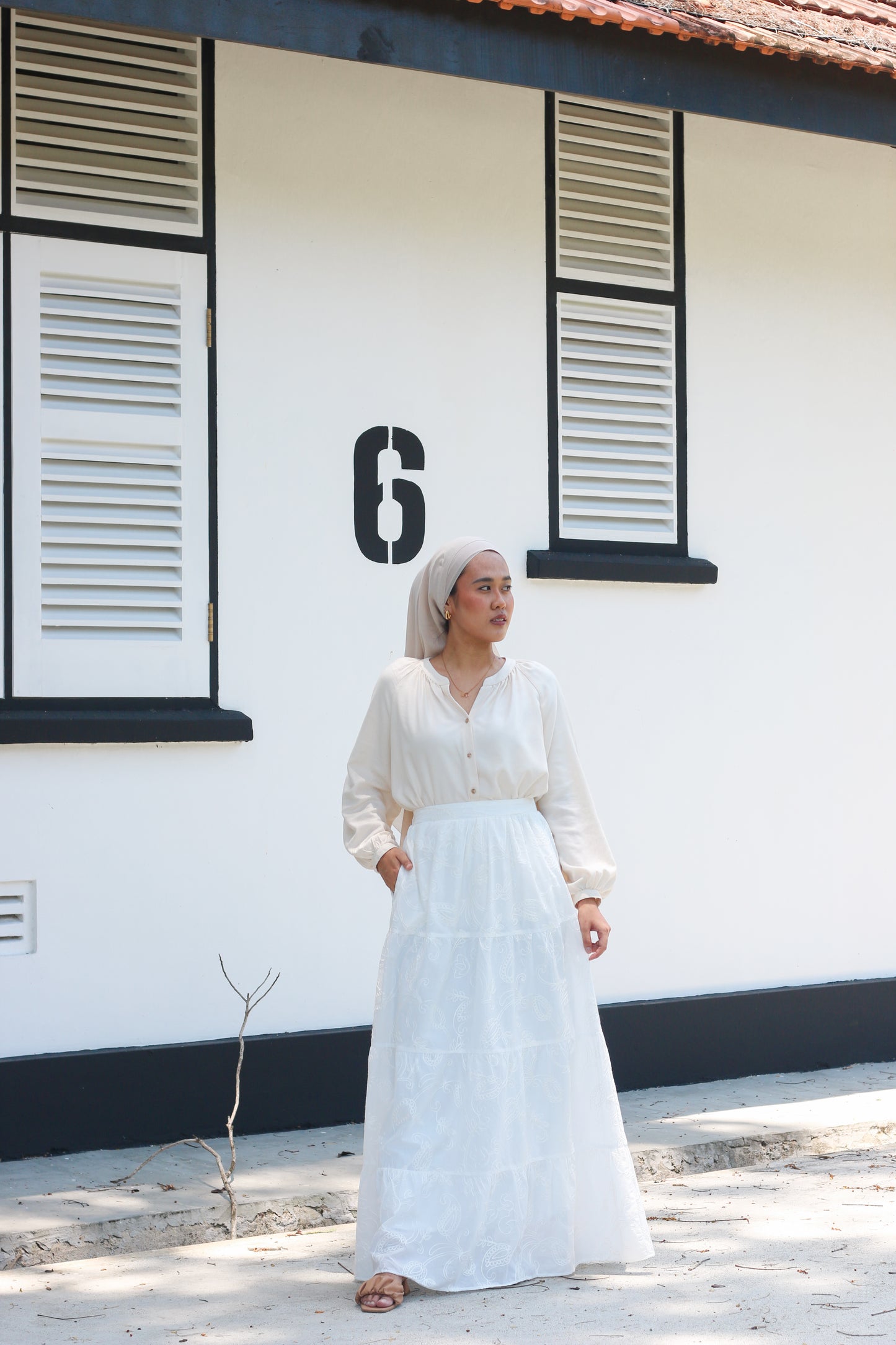Tiered Maxi Embroided Skirt
