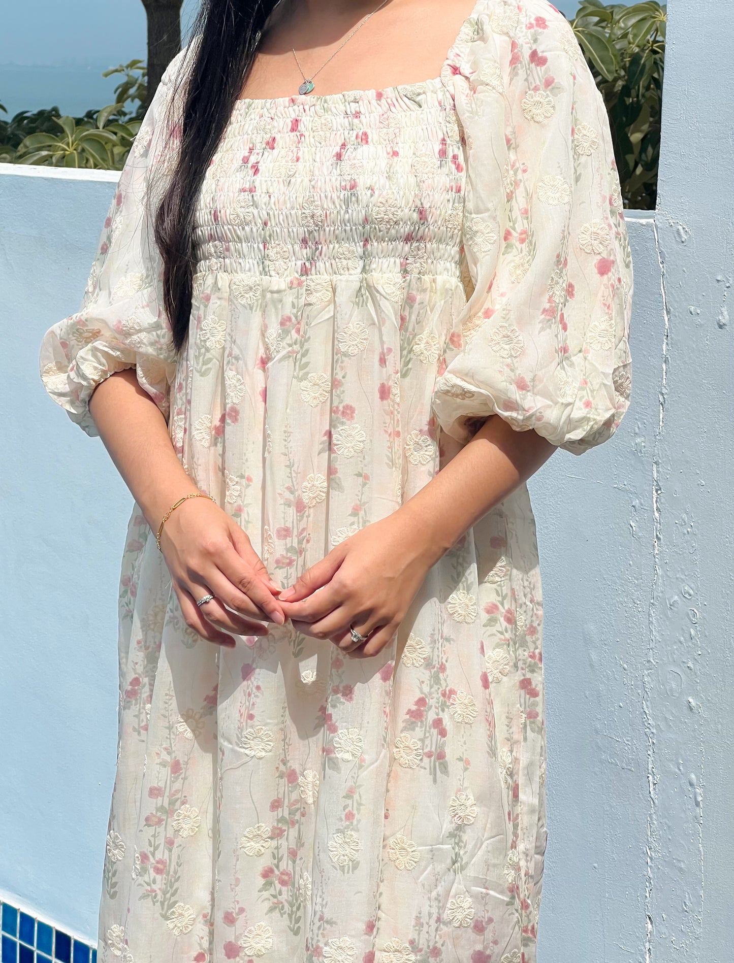 Floral Smocked Dress